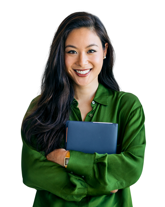 Frontier Technologies team member collaborating on a laptop