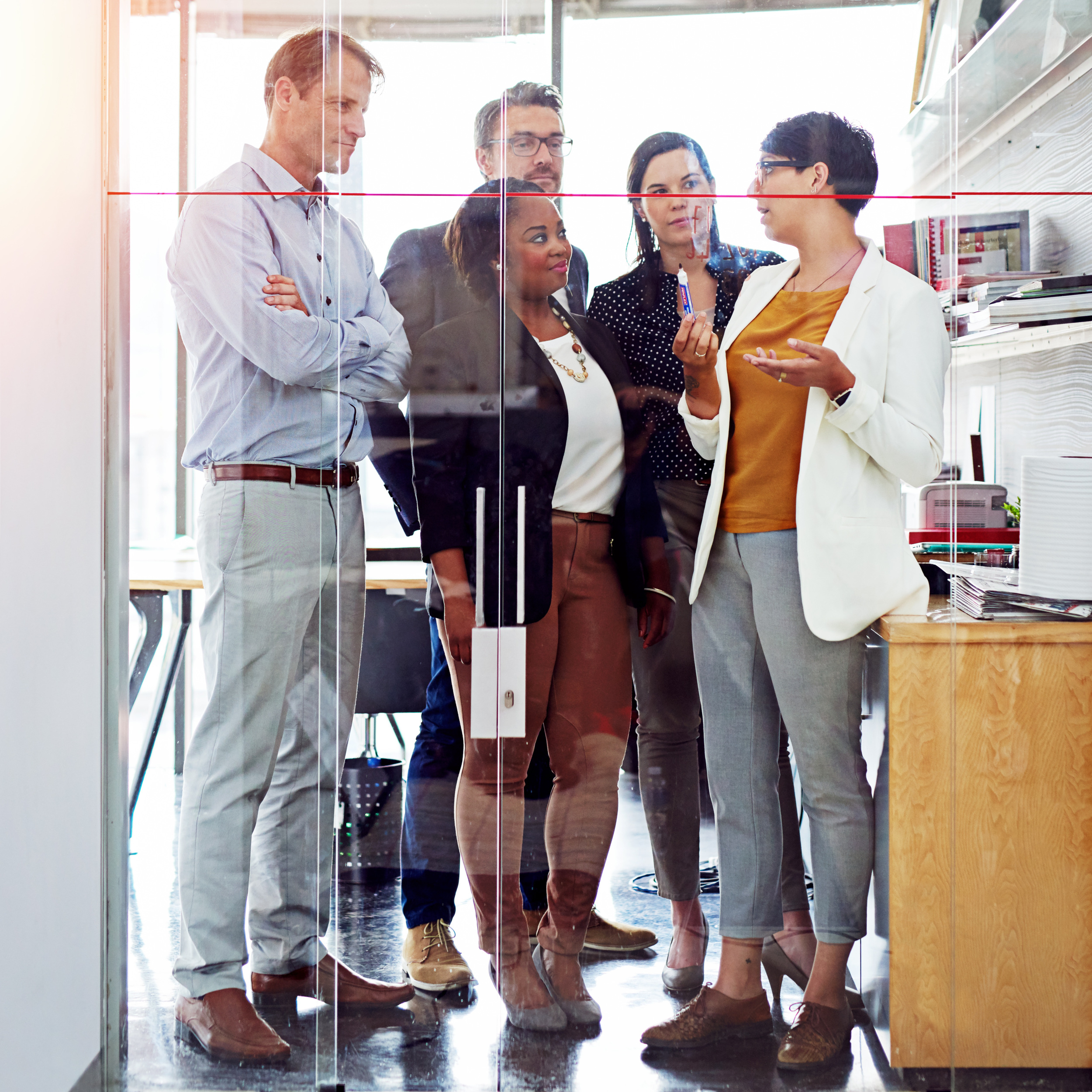 Team member in a modern office